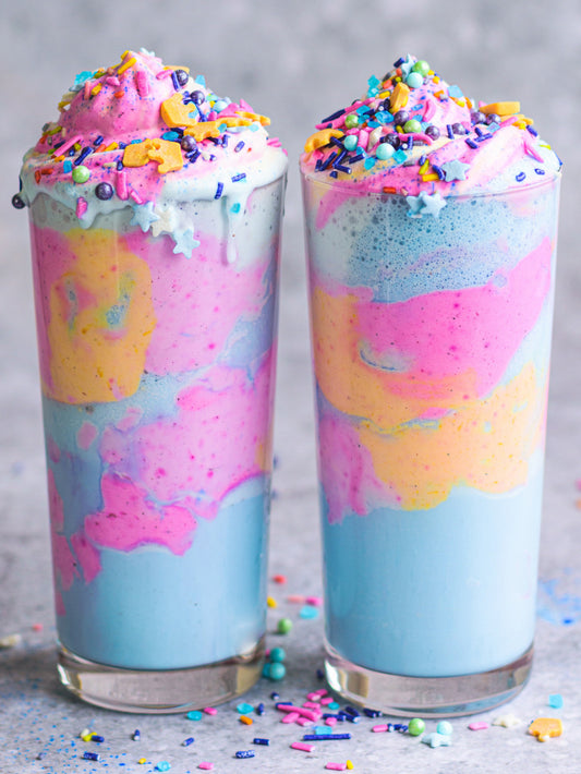Vanilla Coconut Unicorn Shakes