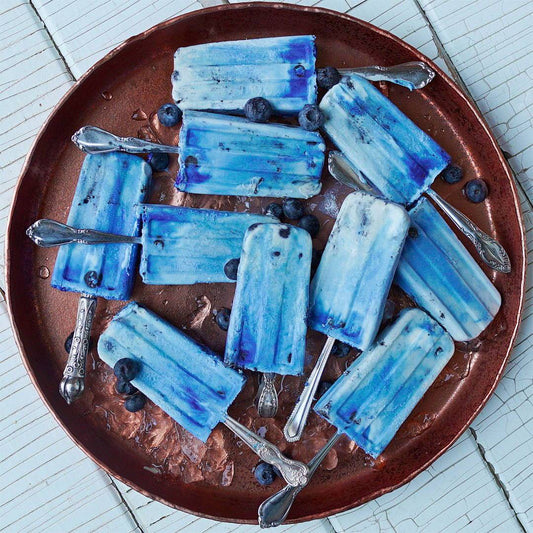 Blueberry Popsicles | Rawnice